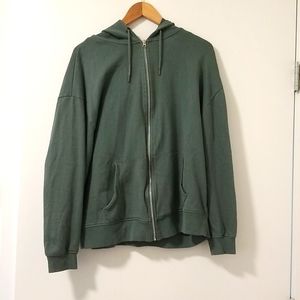 asos size 10uk green zip up